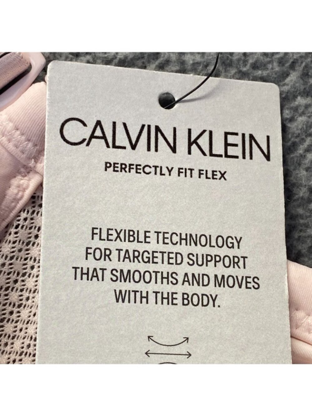 Calvin Klein Perfectly Fit Flex Lightly Lined Wirefree Bralette pink Size XL NEW - Picture 4 of 11
